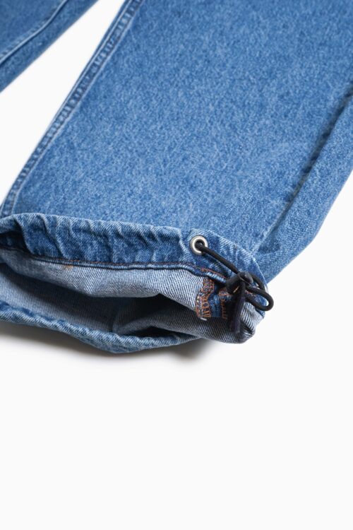 DENIM STRAIGHT PANTS BLEACH