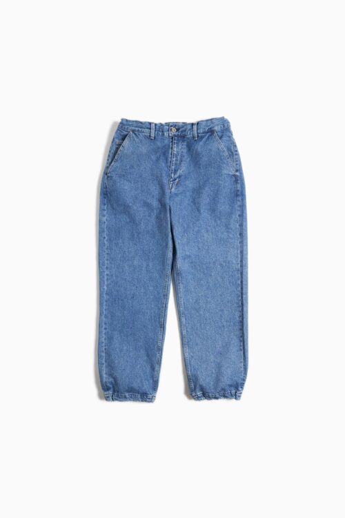 DENIM STRAIGHT PANTS BLEACH