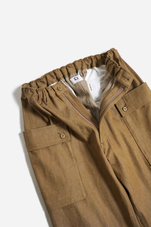 DOUBLE POCKET CARGO PANTS KHAKI 25SS