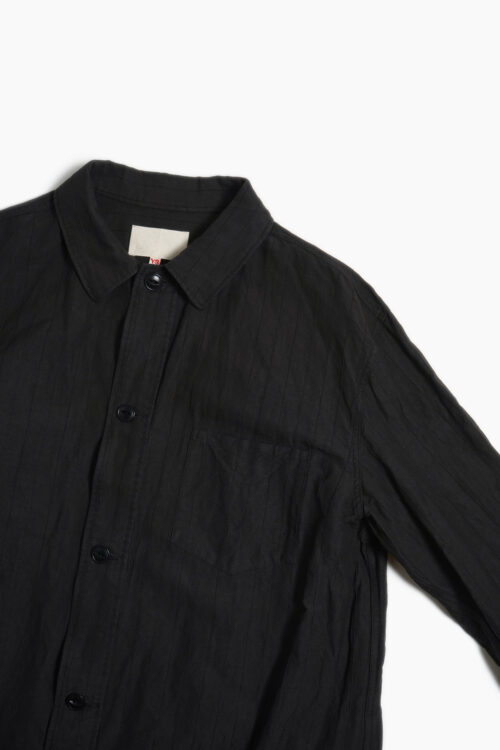 WORK BLOUSE - CLASSIC PLAIN WEAVE STRIPE -