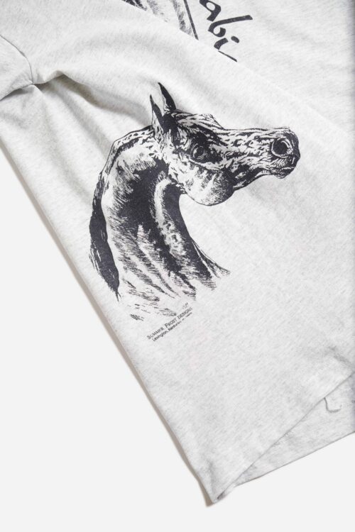 DRAWING HORSE PRINTED TEE FRUIT OF THE ROOM MADE IN USA