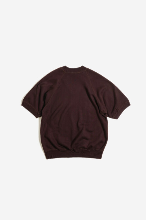 80'S V NECK S/S SWEAT BROWN 