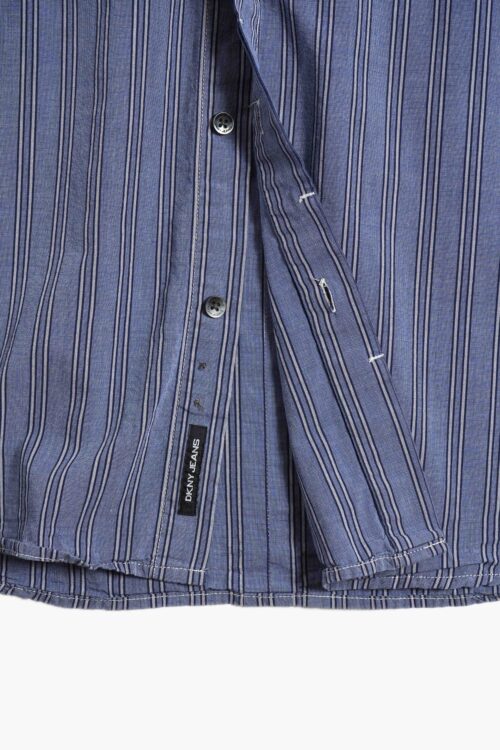 DKNY STRIPE PATTERN L/S SHIRTS COTTON