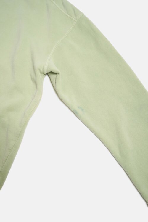 GARMENT WASHED / PIGMENT DYED PULLOVER SWEATER L.GREEN