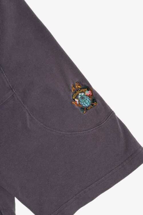 FOOTBALL DESGIN SEWING  CUTSEW FADED