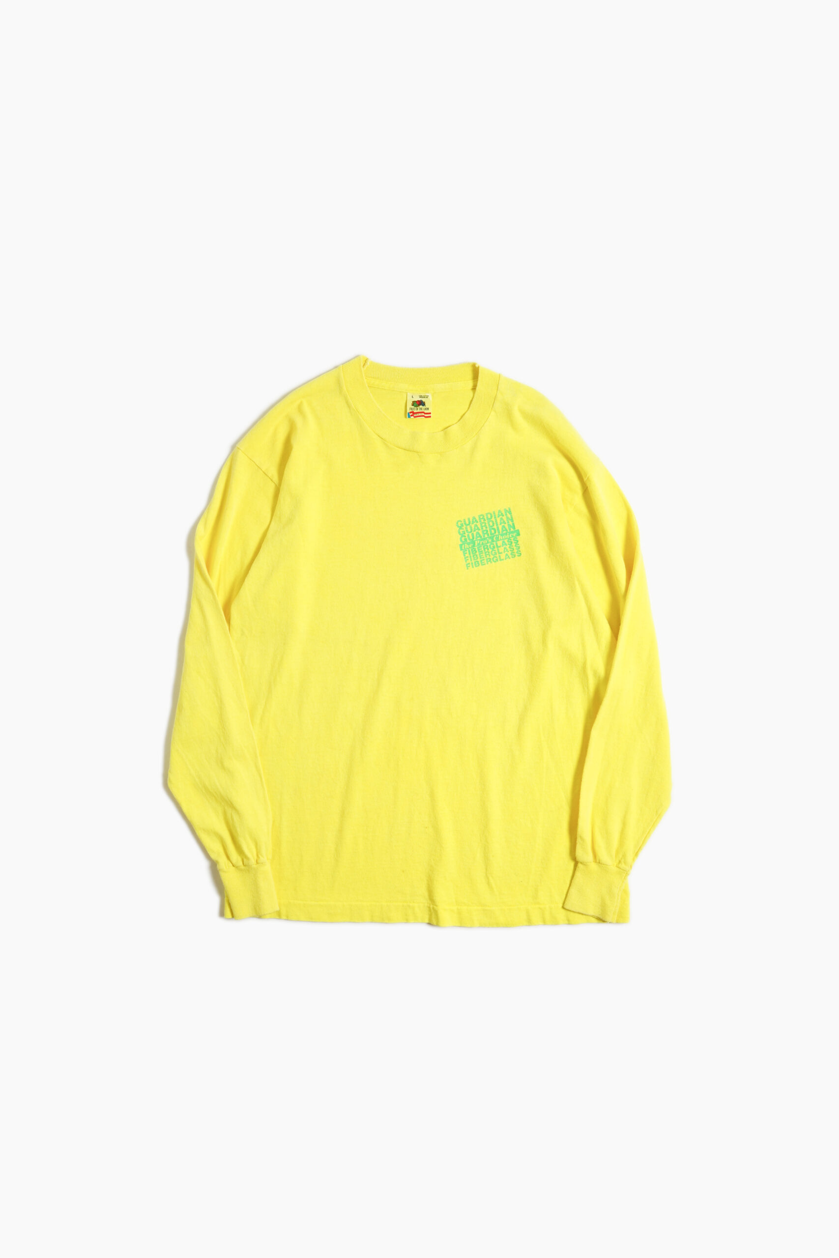 GUARDIAN LONG SLEEVE TEE SHIRTS FRUIT OF THE ROOM MADE IN USA