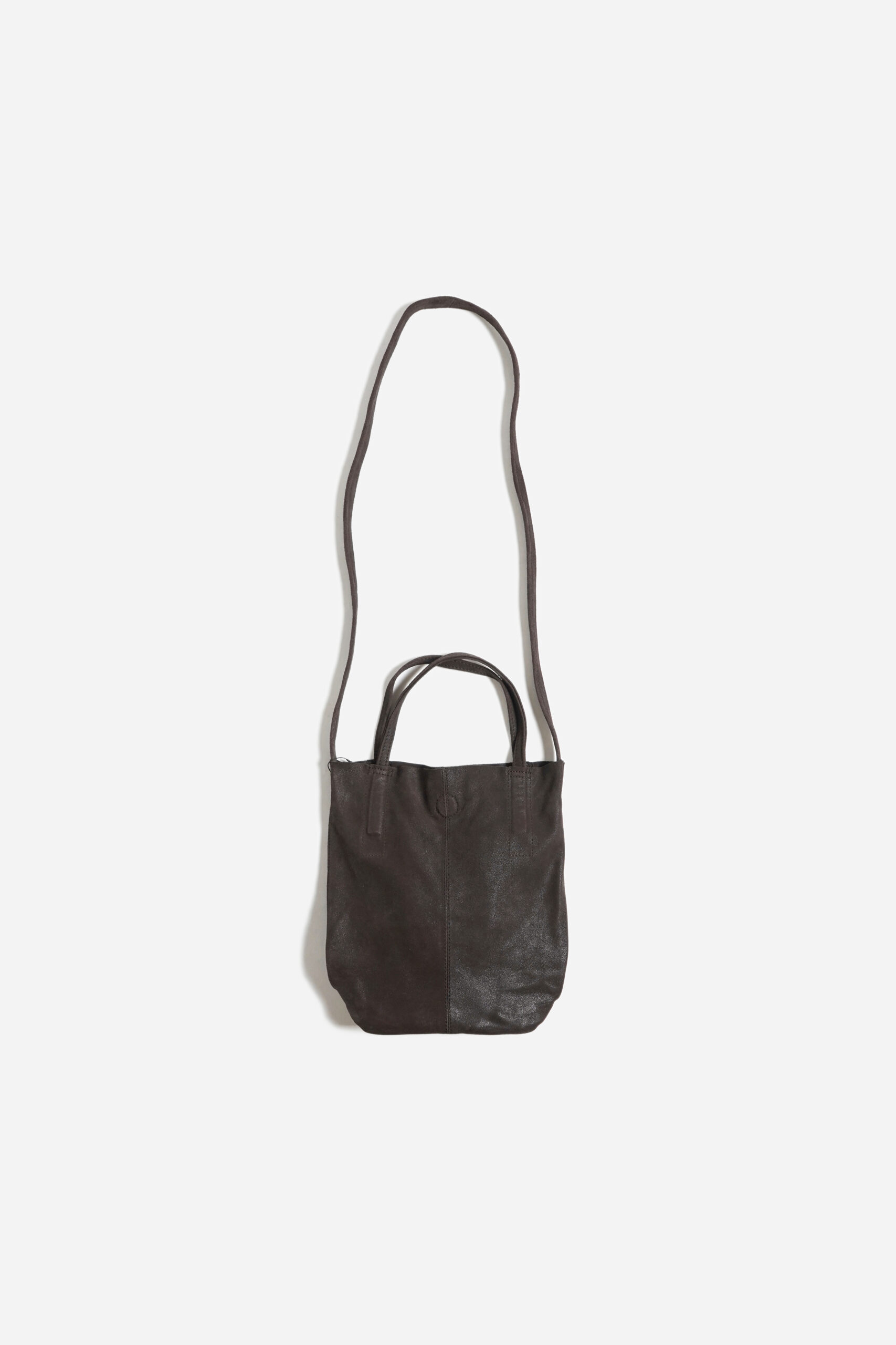 2WAY SMALL TOTE CRACK DARK CHOCO