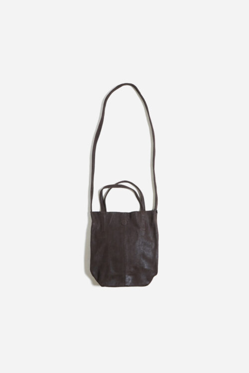 2WAY SMALL TOTE CRACK DARK CHOCO