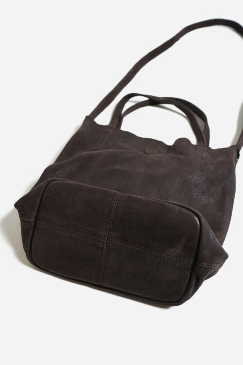 2WAY SMALL TOTE CRACK DARK CHOCO