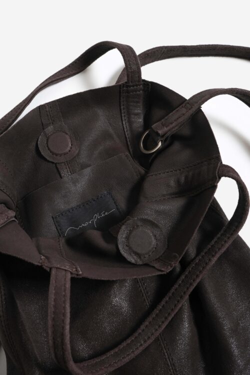 2WAY SMALL TOTE CRACK DARK CHOCO