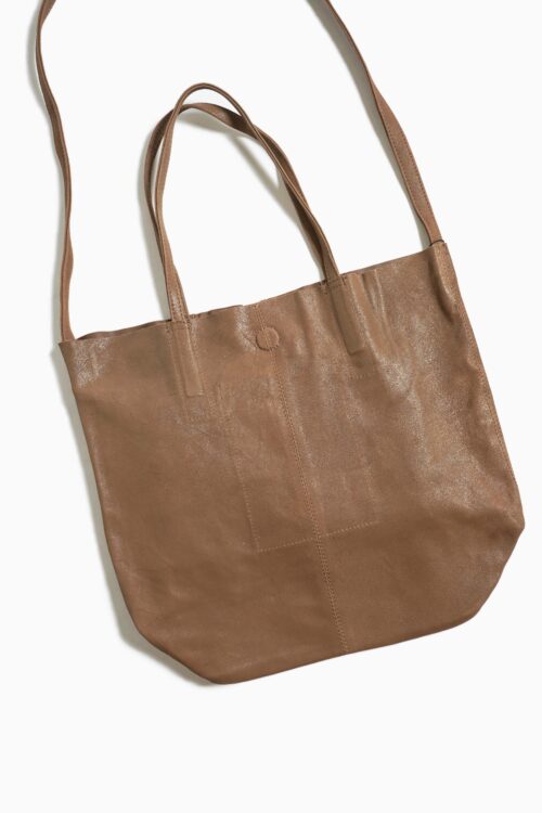 3WAY MEDIUM TOTE CRACK CAMEL