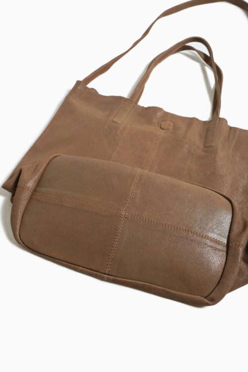 3WAY MEDIUM TOTE CRACK CAMEL