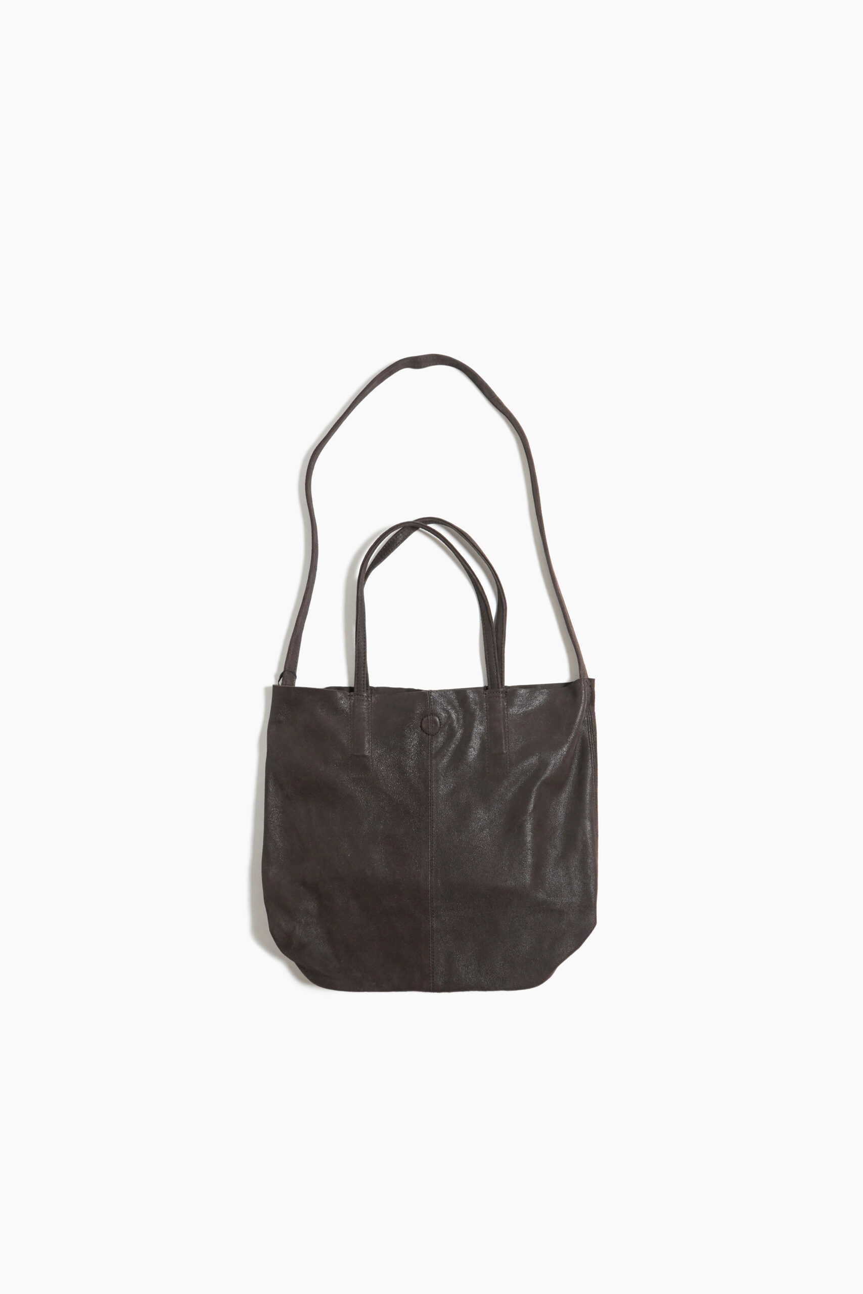 3WAY MEDIUM TOTE CRACK DARK CHOCO