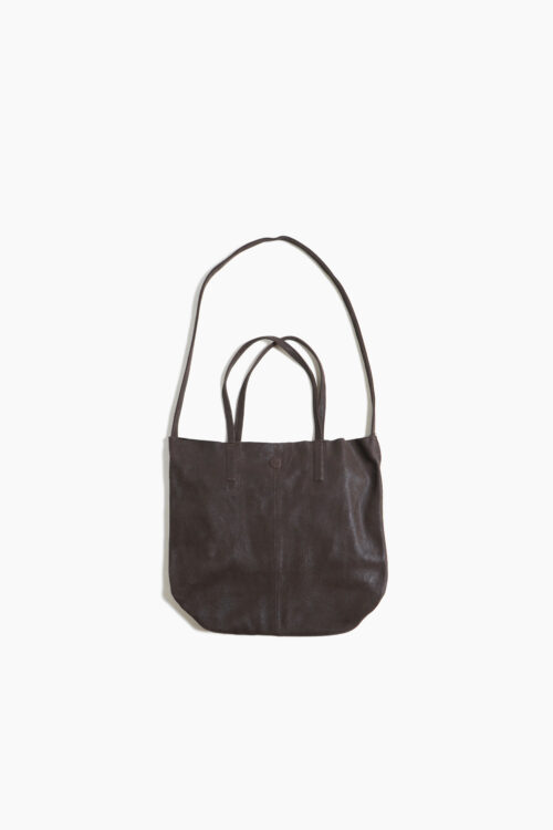 3WAY MEDIUM TOTE CRACK DARK CHOCO