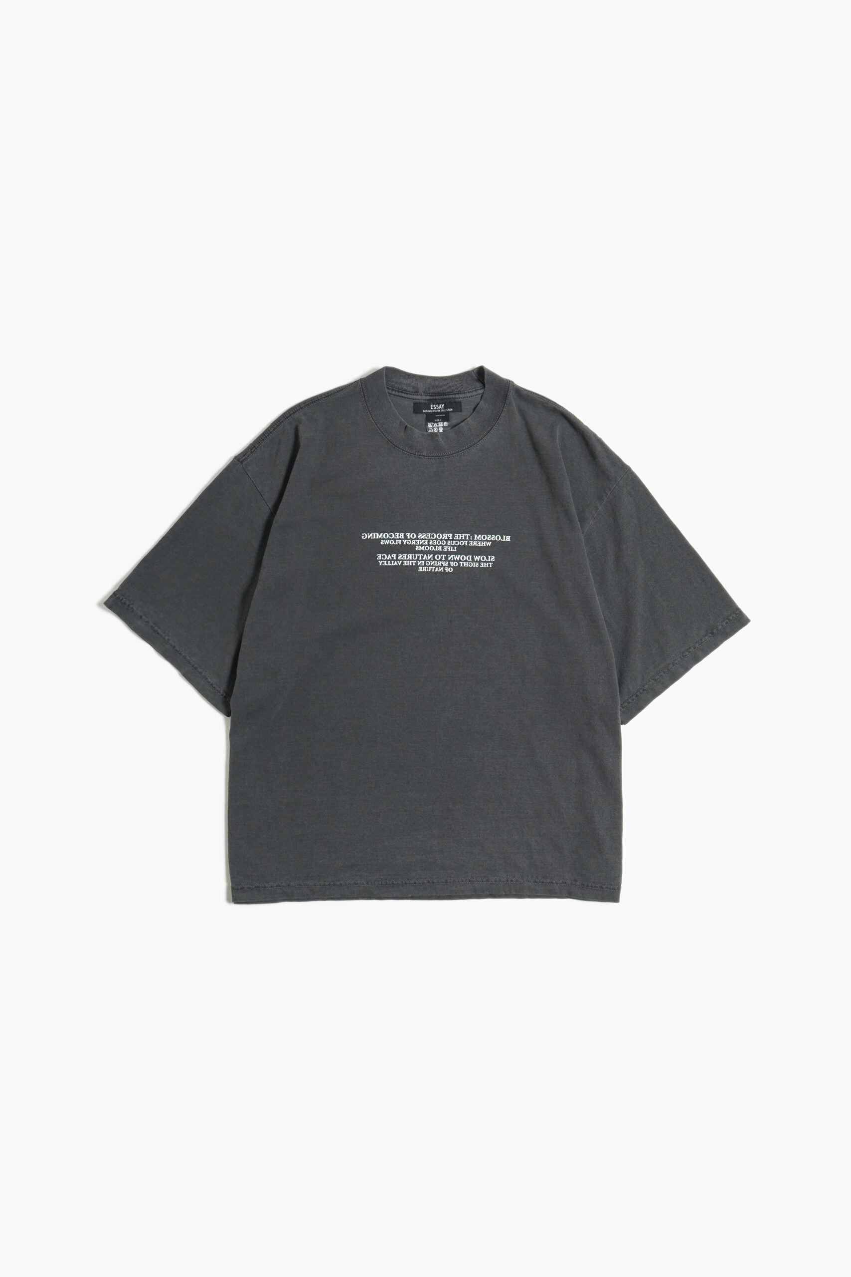 PIGMENT DROP SHOULDER T-SHIRT - BLOSSOM -