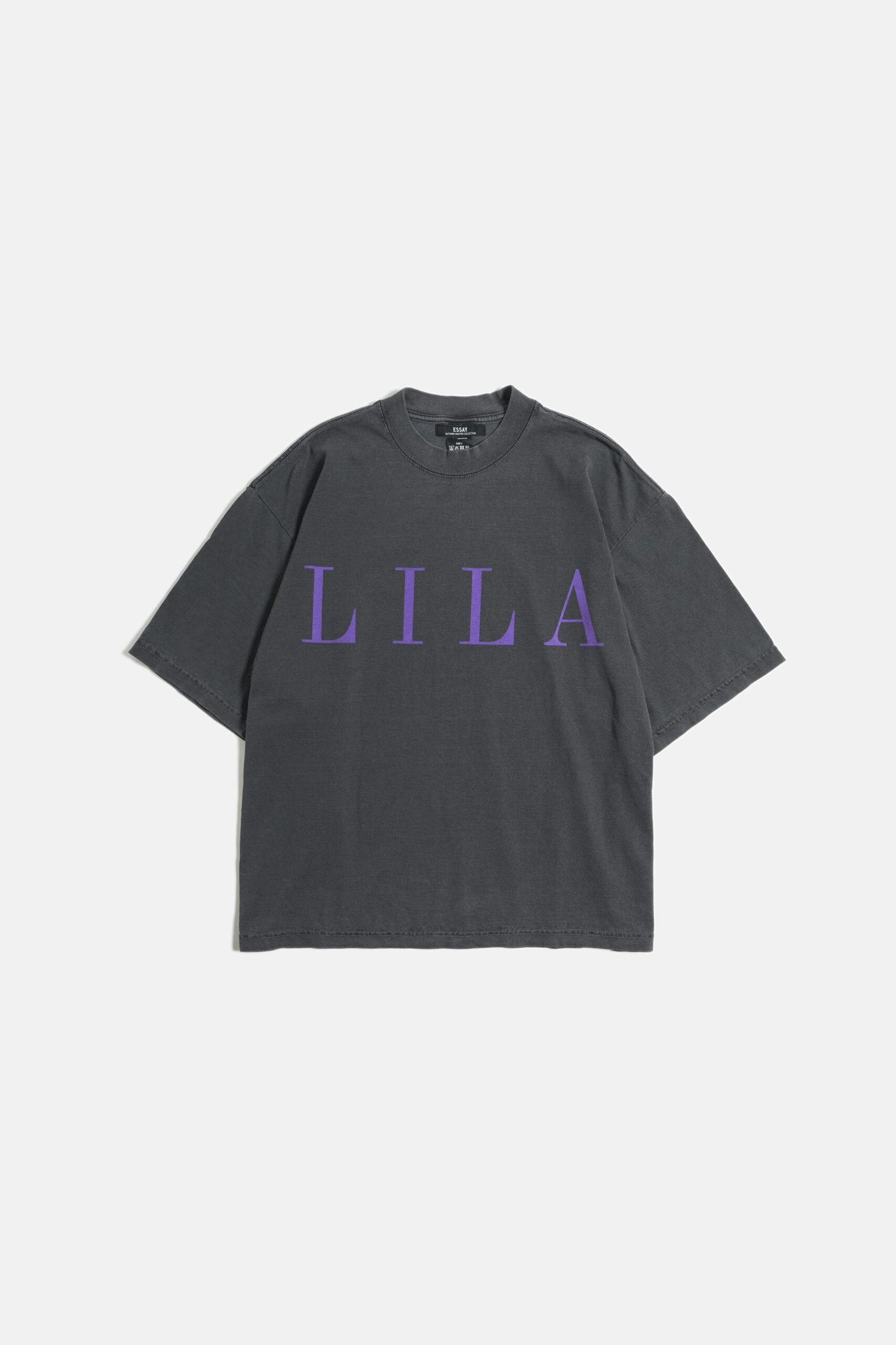 PIGMENT DROP SHOULDER T-SHIRT - LILA -