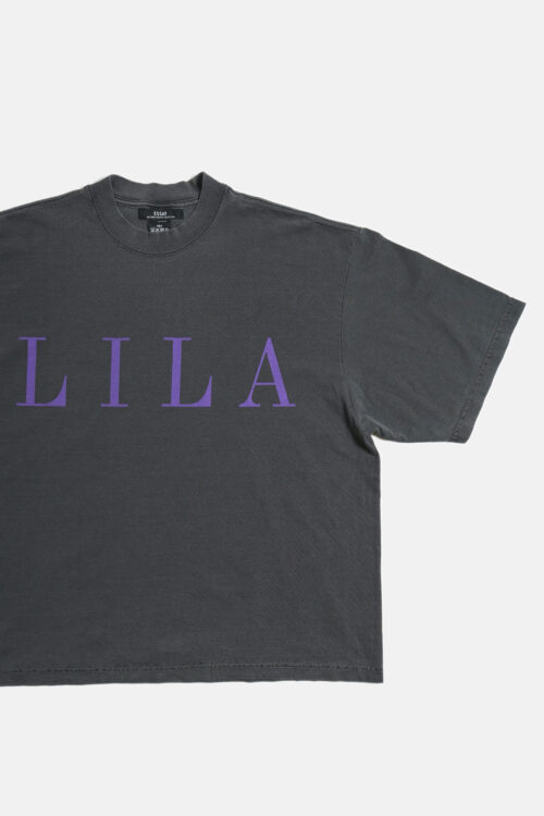 PIGMENT DROP SHOULDER T-SHIRT - LILA -