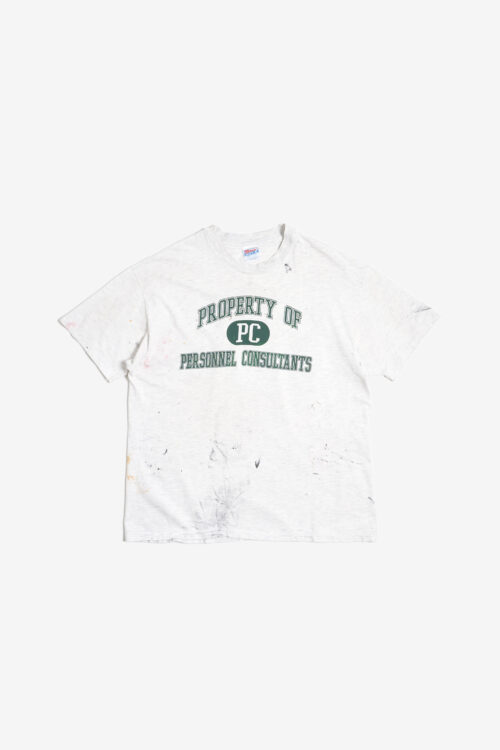 PAINTED DAMAGED TEE SHIRTS "PROPERTY" MADE IN USA