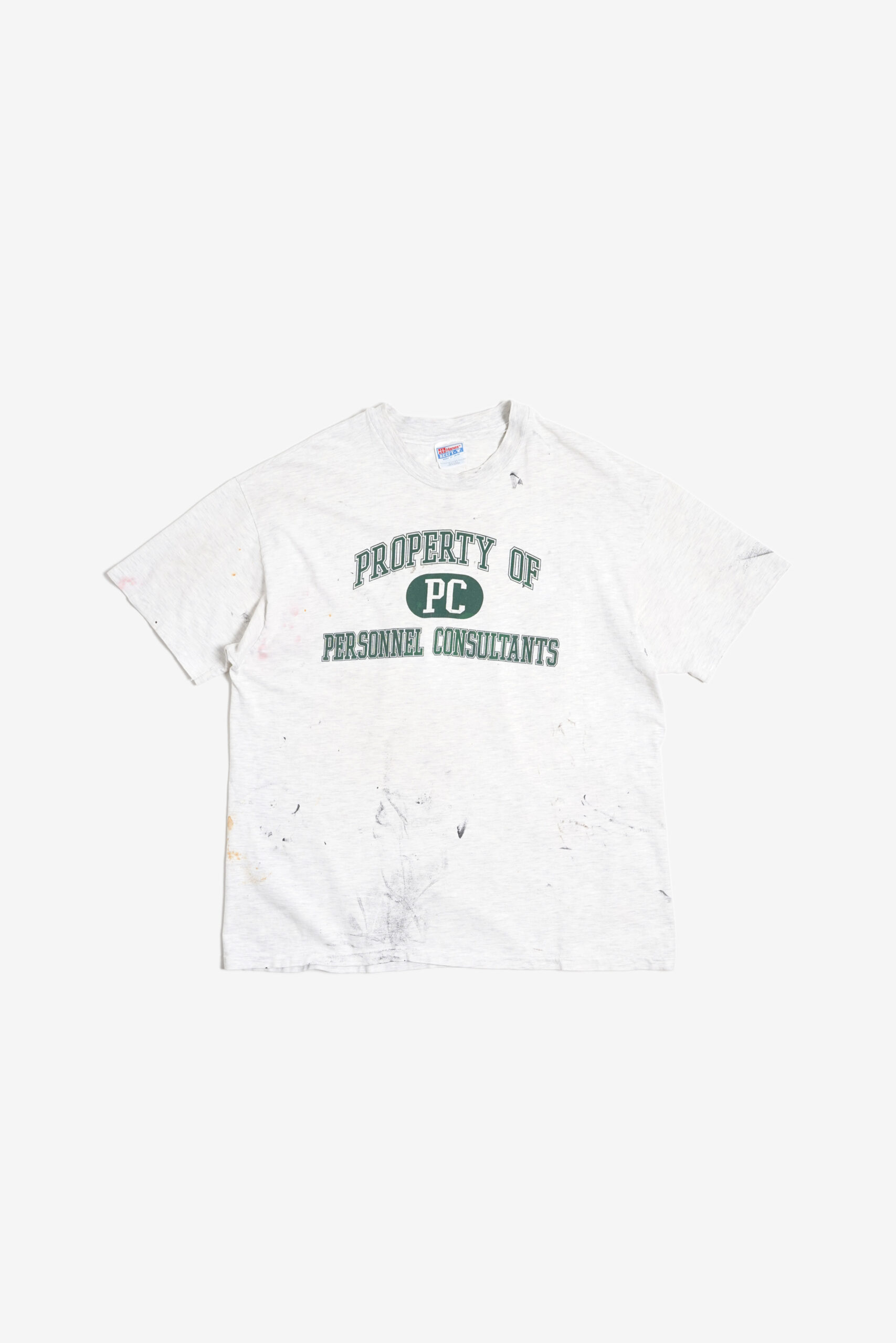 PAINTED DAMAGED TEE SHIRTS "PROPERTY" MADE IN USA
