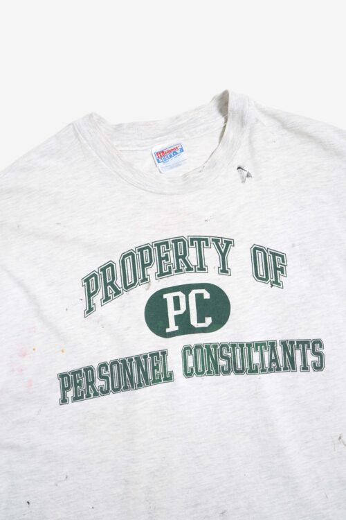 PAINTED DAMAGED TEE SHIRTS "PROPERTY" MADE IN USA