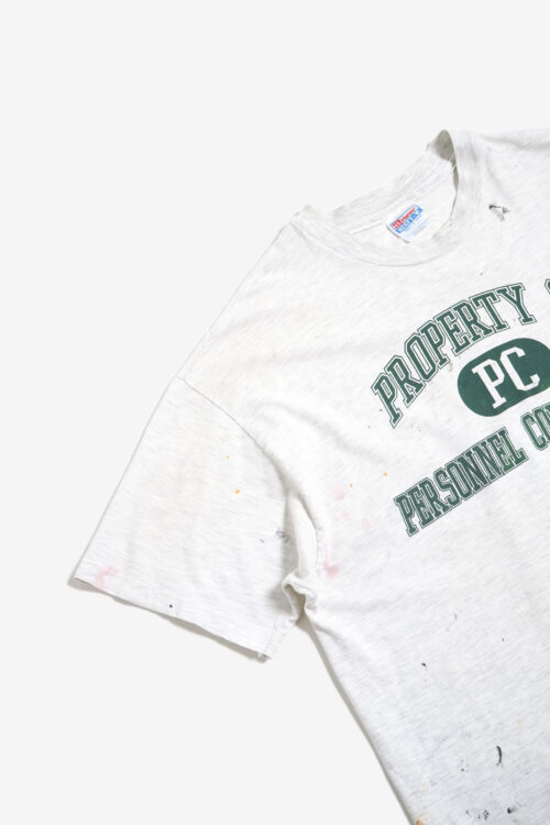 PAINTED DAMAGED TEE SHIRTS "PROPERTY" MADE IN USA