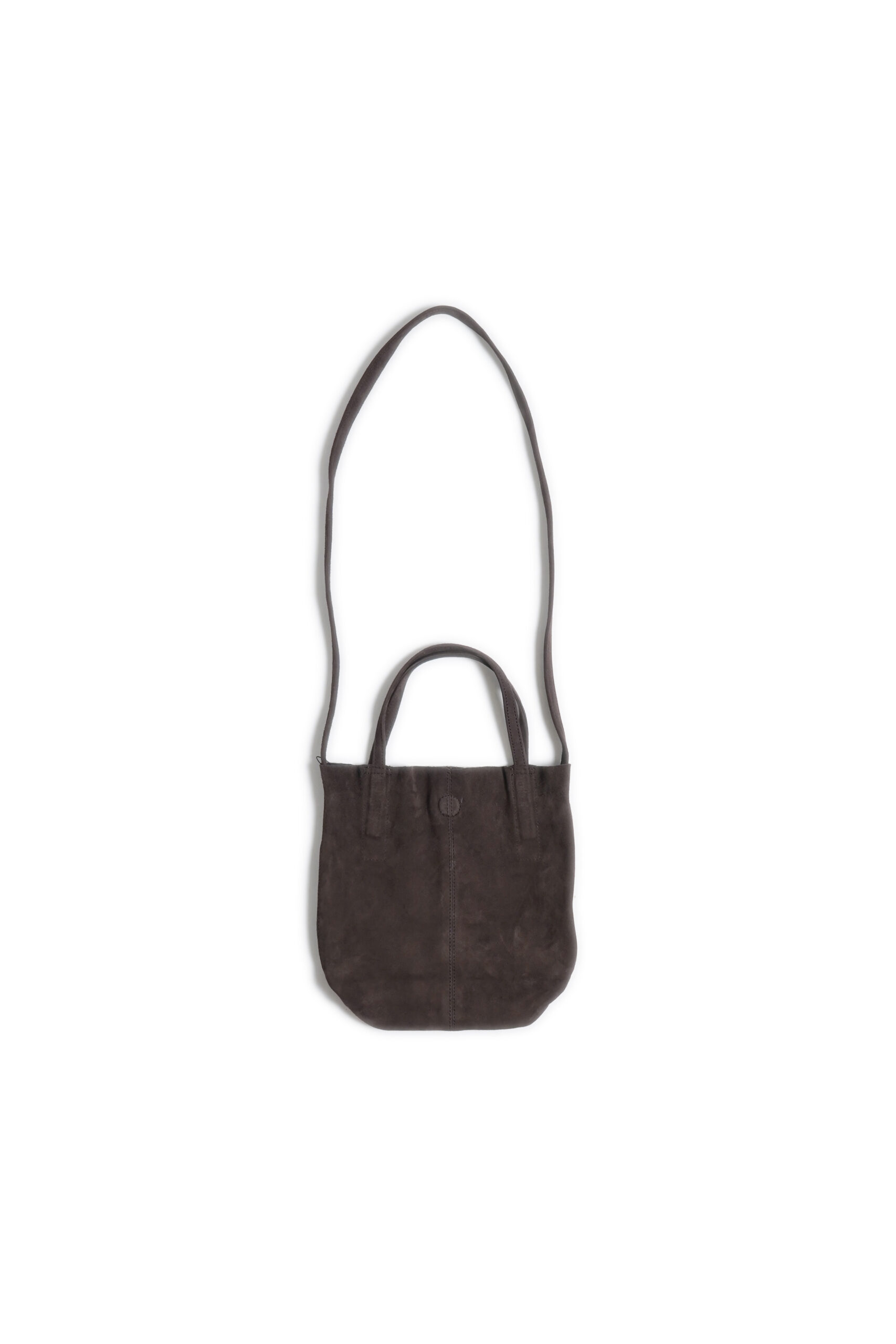 2WAY SMALL TOTE SUEDE DARK CHOCO