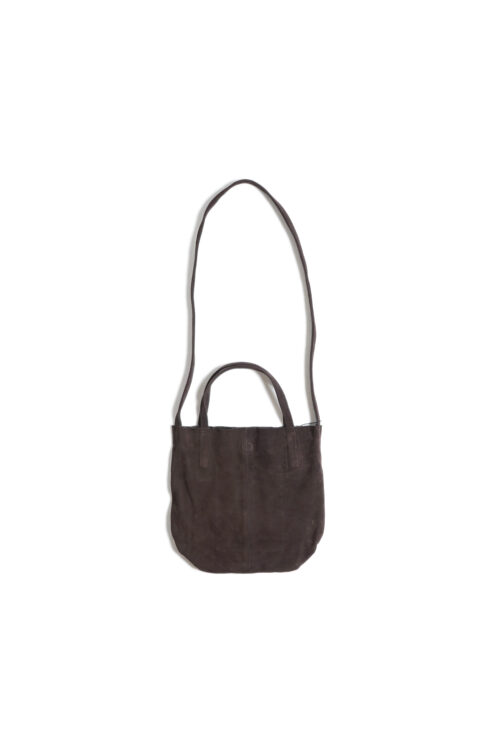 2WAY SMALL TOTE SUEDE DARK CHOCO