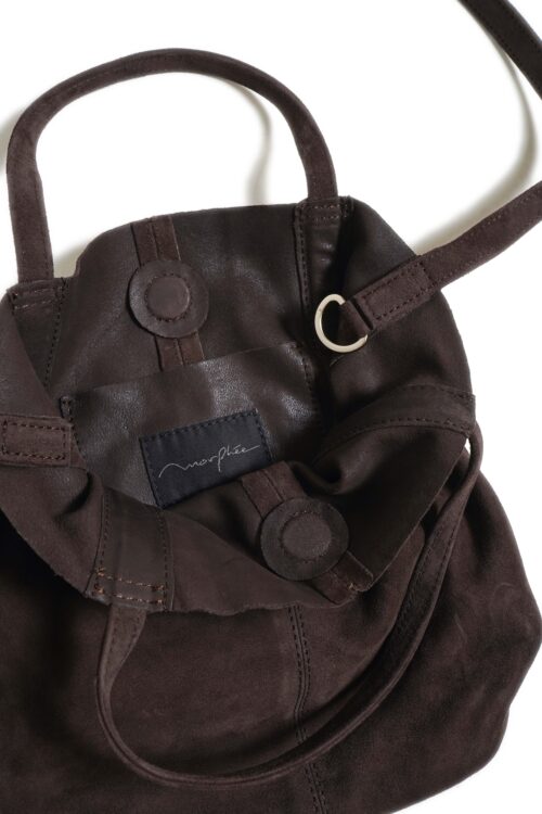 2WAY SMALL TOTE SUEDE DARK CHOCO