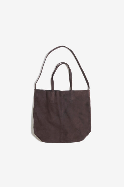 3WAY LARGE TOTE SUEDE DARK CHOCO