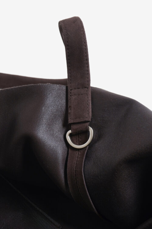 3WAY LARGE TOTE SUEDE DARK CHOCO