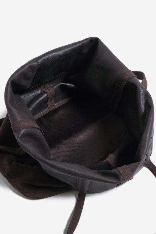 3WAY LARGE TOTE SUEDE DARK CHOCO