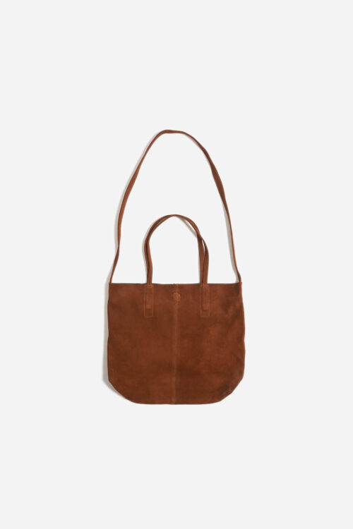 3WAY MEDIUM TOTE OIL SUEDE BROWN