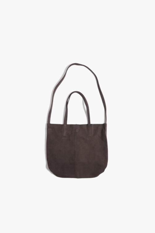 3WAY MEDIUM TOTE SUEDE DARK CHOCO