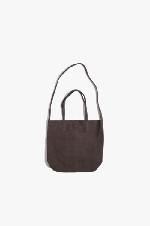 3WAY MEDIUM TOTE SUEDE DARK CHOCO
