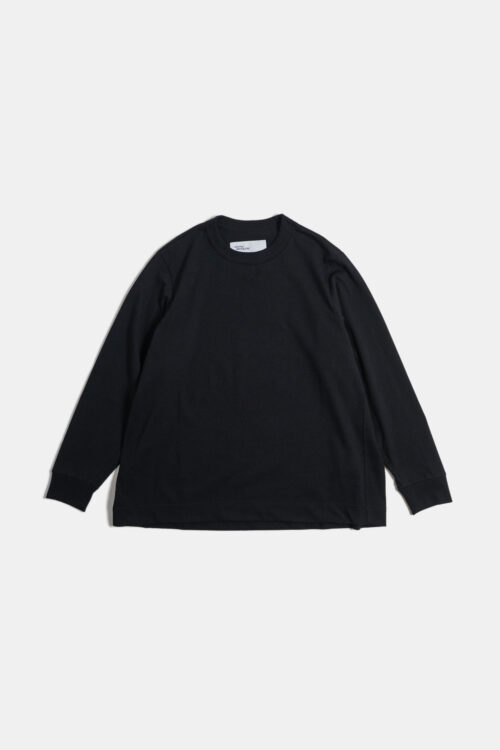 BOX TEE L/S _170 BLACK 25AW