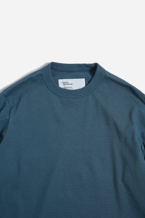 BOX TEE L/S _170 TEAL BLUE 25AW