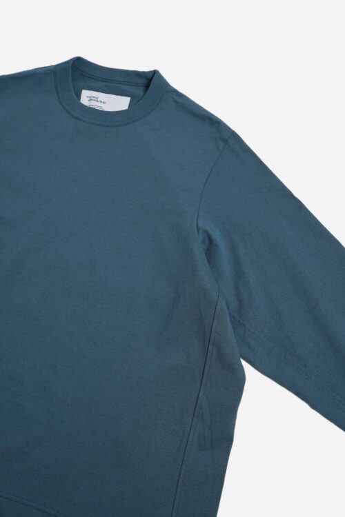 BOX TEE L/S _170 TEAL BLUE 25AW