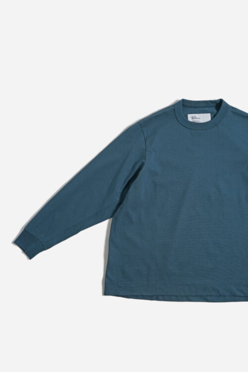 BOX TEE L/S _170 TEAL BLUE 25AW