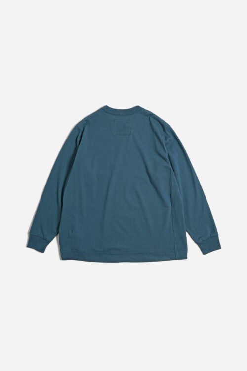 BOX TEE L/S _170 TEAL BLUE 25AW
