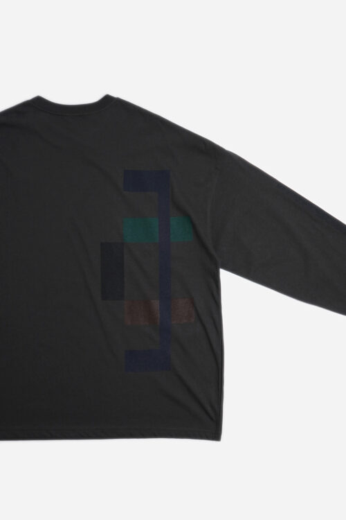 L/S GRAPHIC TEE _214 CHARCOAL