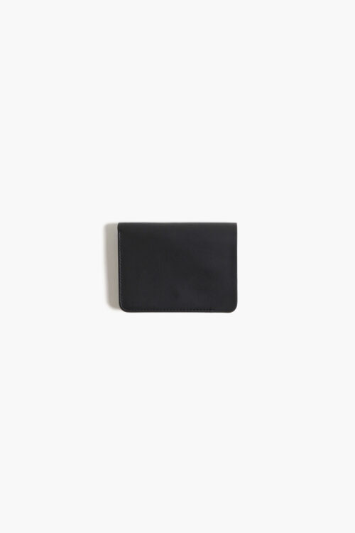 POST WALLET BABY CALF  BLACK × BROWN