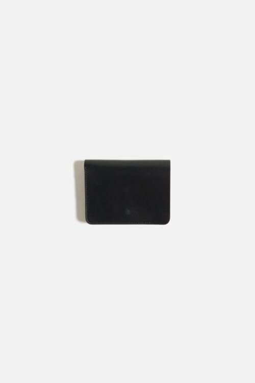 POST WALLET CORDOVAN  BLACK × BROWN