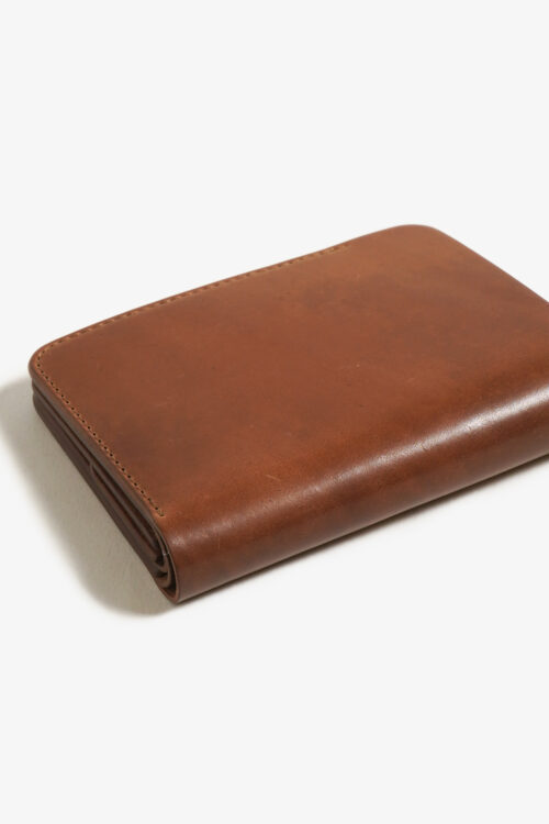 POST WALLET CORDOVAN  CIGAR × BROWN