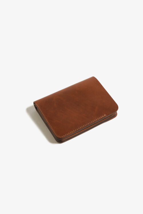 POST WALLET CORDOVAN  CIGAR × BROWN
