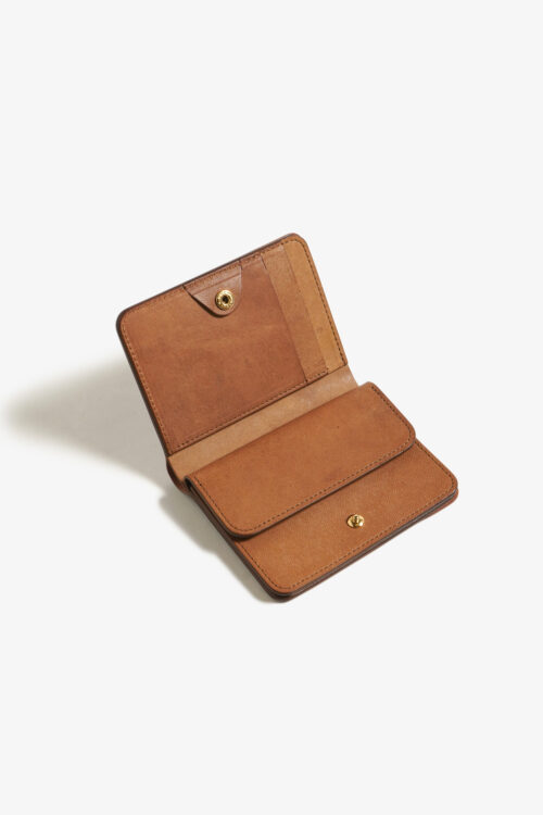 POST WALLET CORDOVAN  CIGAR × BROWN