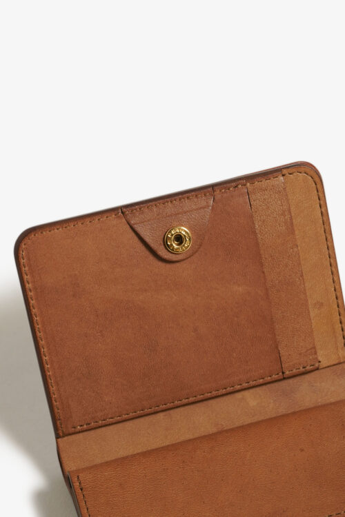 POST WALLET CORDOVAN  CIGAR × BROWN
