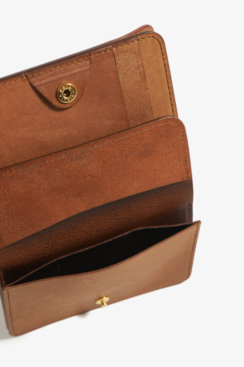POST WALLET CORDOVAN  CIGAR × BROWN