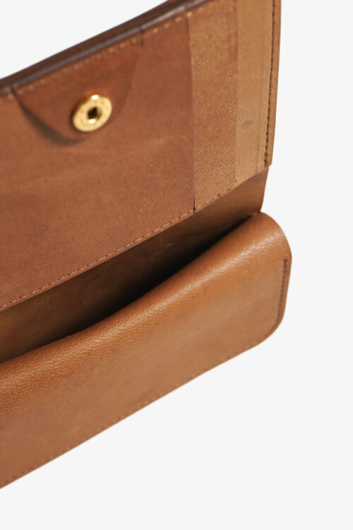 POST WALLET CORDOVAN  CIGAR × BROWN