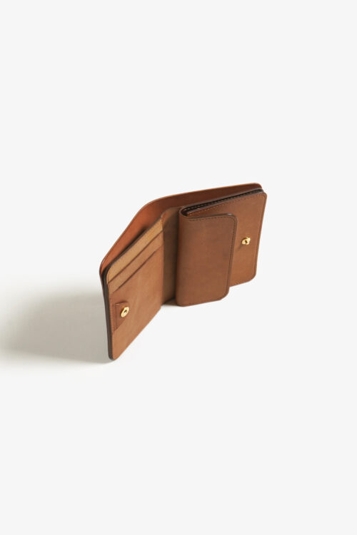 POST WALLET CORDOVAN  CIGAR × BROWN