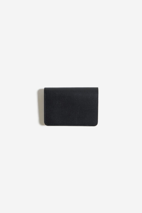 SHORT WALLET SERPENTINE  BLACK × BROWN